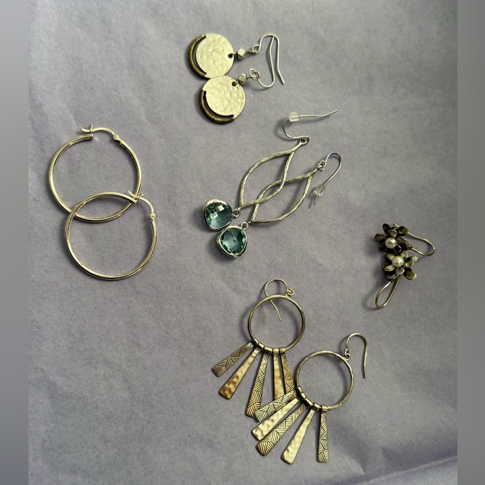 Vintage Silpada Sterling Silver Earrings - 5 Pair